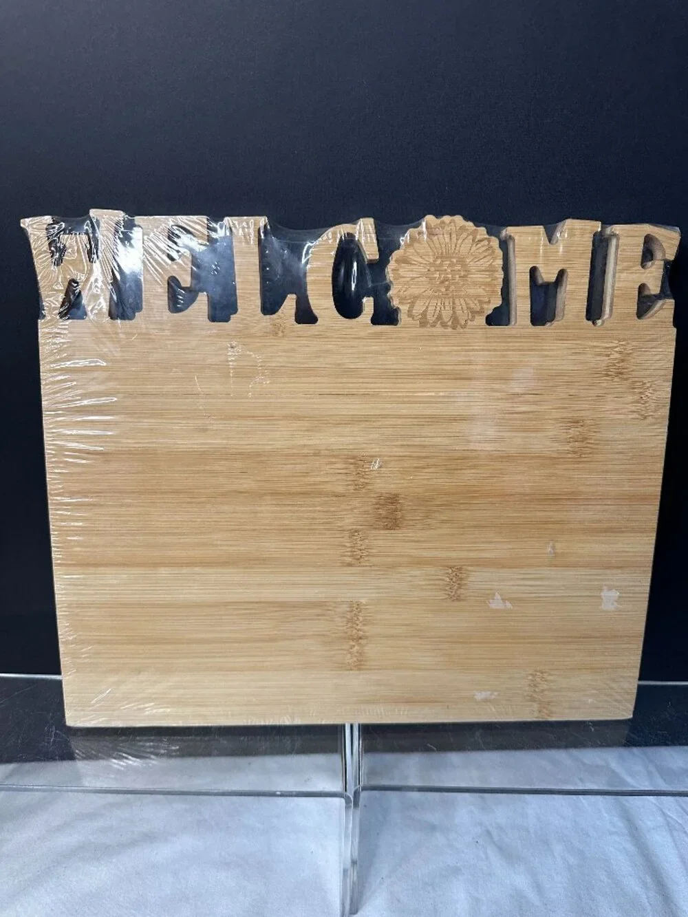 12 x 10 Bamboo “Welcome” Bread/Cheese Charcuterie Board